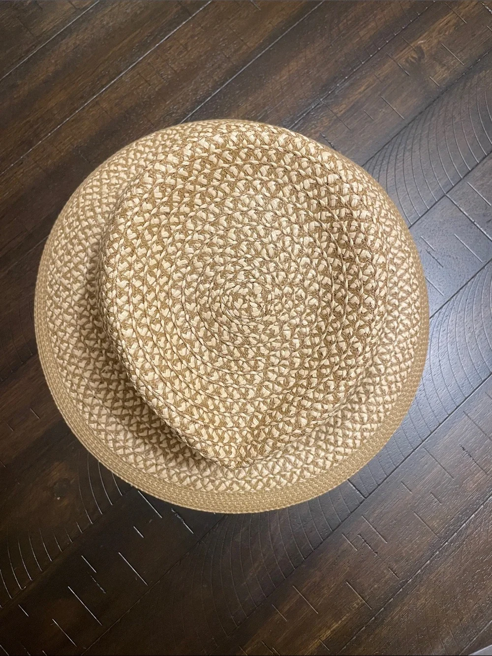 Eric Javits Straw Sun Hat UPF 50+ Wide Brim Packable Natural Tan - Picture 4 of 7